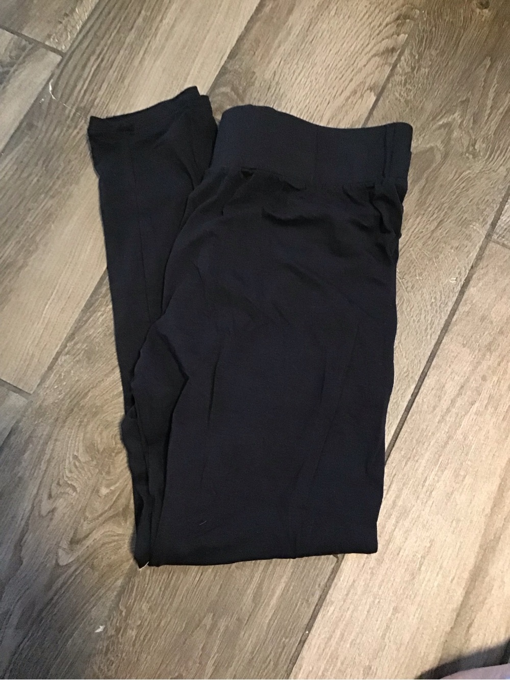 Susan Graver Black Pull-On Knit Pants